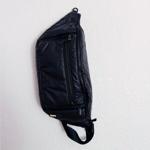 Caraa x Free People Large Sling Crossbody Bag in Black